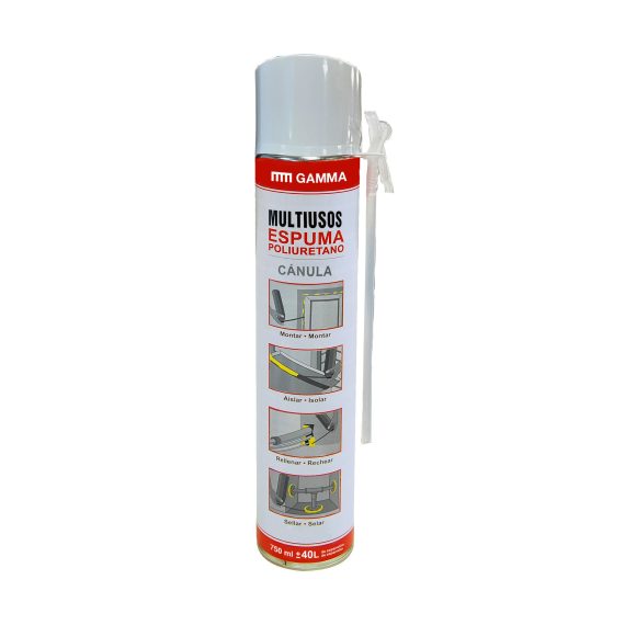 Cartucho Gamma espuma pu multiusos aerosol 750ml