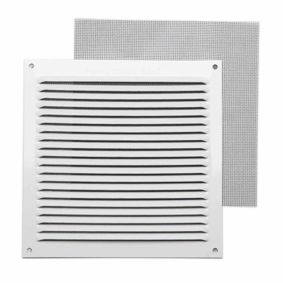 Pz. Gamma rejilla 0.8 mosquitera blanca 17x17