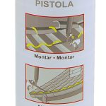 Cartucho Gamma espuma pu tejas roja pistola 650ml