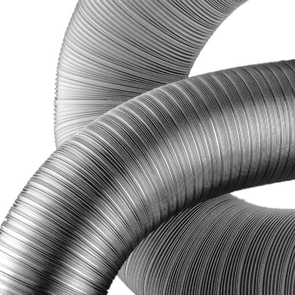 Tubo flexible aluminio natural 5m diametro 100mm Dismol