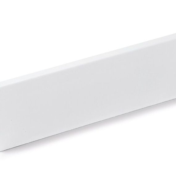 Pz.suelo laminado rodapie 90x14 mm blanco a 2250 mm