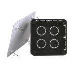 Ud. caja de empalmes c/garras metalicas 100x100x50