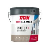 Bote Gamma-Titan pintura acrílica/plástica blanca Protek exterior-fachadas 15l
