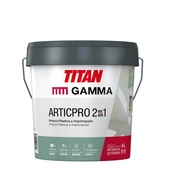 Dose Gamma-Titan matte weiße Dispersionsfarbe ArticPro 2 in 1 Innen 4l