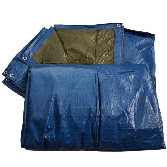 Toldo protector azul/verde 5x8 mts. 90 grs