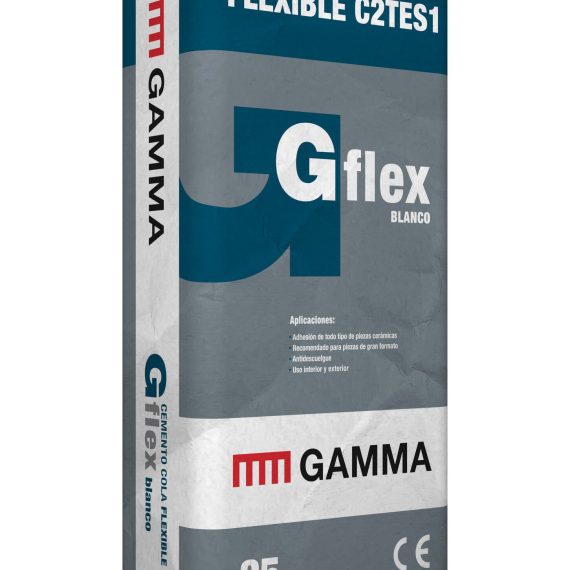 Saco Adhesivo Cementoso Gamma GFlex C2TES1 Blanco