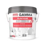 Bote Gamma pintura plastica blanco luminoso mate 5kg
