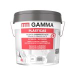Bote Gamma pintura plastica blanco cubriente 4l.