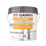 Bote Gamma pintura acrilicos blanco fachadas liso 4l.
