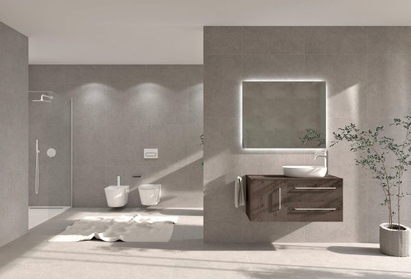 Mueble Lucid Tattom 2 cajones y 1 puerta 100cm alerce antracita