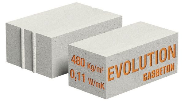 M2. Bloque de hormigon Gasbeton celular evolution 60x25x15