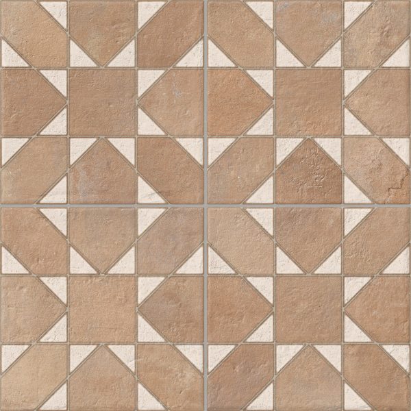M2. Gayafores 33.15x33.15 deco saona cotto (sienna cotto)