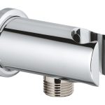 Grohe 26658000 Soporte con codo florón redondo