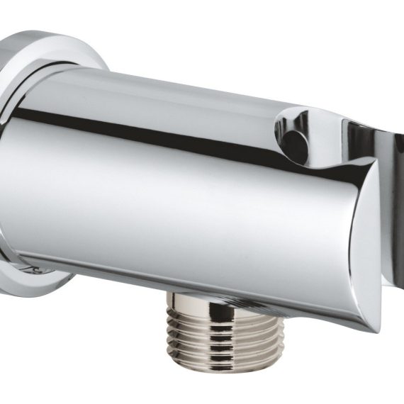 Grohe 26658000 Soporte con codo florón redondo