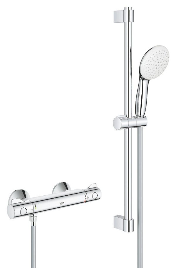 Grohe 34565002 G800+Temp110 Garnitur Stange 60 2 Strahlarten