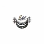 Bag 2 fitted units Recense downpipe pipe clamp m8 100mm