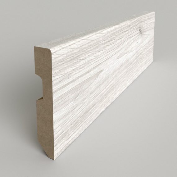 Pz.suelo laminado rodap.80 roble polar 2.44 ml