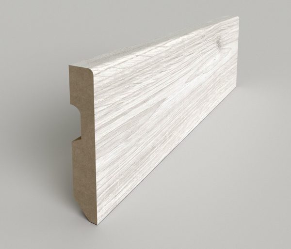 Pz.suelo laminado rodap.80 roble polar 2.44 ml