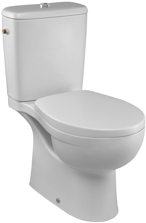 Kit Jacob delafon CUJW112-00 Floor-standing toilet New Ola 2/4L side inlet