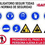 Pz. Jar señalizacion cartel combinado 100×70 Gamma