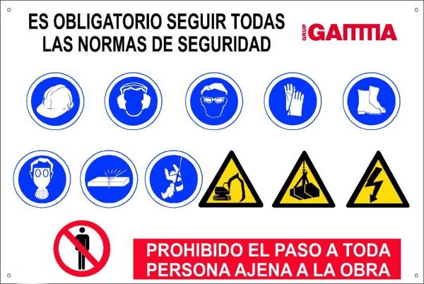 Ud. Jar senyalització cartell combinat 100x70 Gamma
