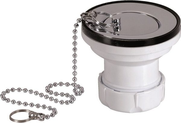 Pc.Jimten s-35 waste valve w/chrome plug