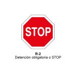 Pz. Señal JG acero STOP Eco-50cm