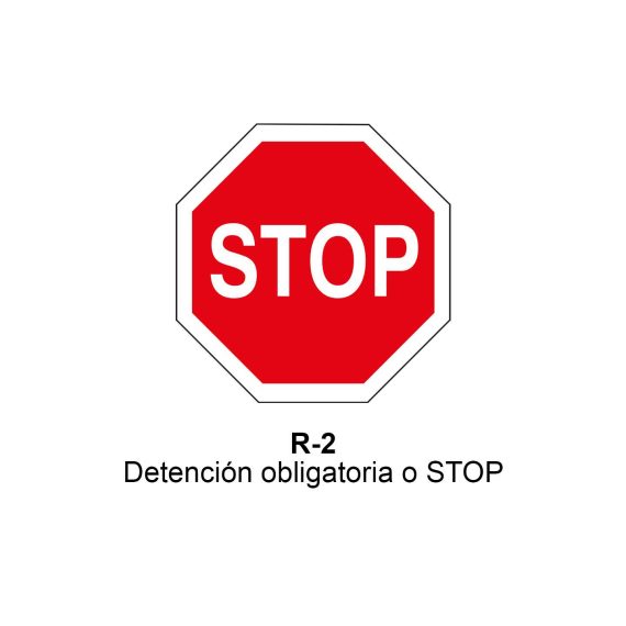 Pz. Señal JG acero STOP Eco-50cm