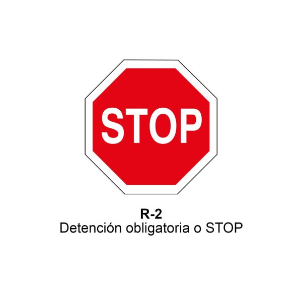 Pz. Señal JG acero STOP Eco-50cm