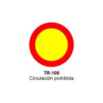 Pz. Señal JG acero Circulación prohibida Eco-50cm