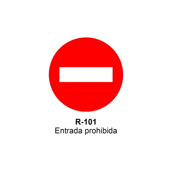 Pc. JG steel No entry sign Eco-50cm