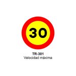 Pz. Señal JG acero Velocidad máxima 30 km/h Eco-50cm