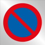 Pz. Señal JG en bolsa de plástico Estacionamiento prohibido 70×70 cm
