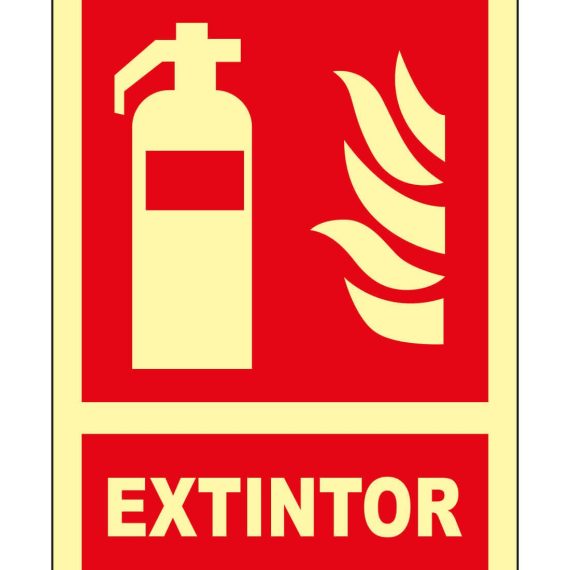 St. Schild JG Nachleuchtend Klasse B Feuerlöscher A4