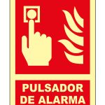 Pc. JG photoluminescent sign Class B Fire alarm call point A4