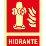 Pz. Señal JG Fotoluminiscente Clase B Hidrante A4