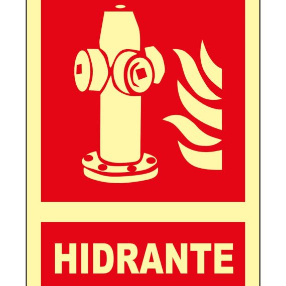 St. Schild JG Nachleuchtend Klasse B Hydrant A4
