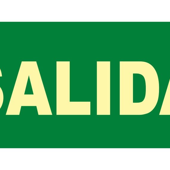 Pz. Señal JG Fotoluminiscente Clase B Salida 320x160mm