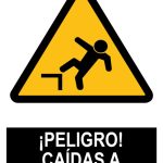Pz. Señal JG Peligro caída a distinto nivel 30×40 cm