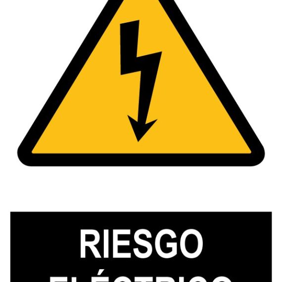 Pz. Señal JG Riesgo eléctrico 30x40 cm