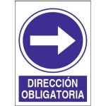 Pz. Señal JG Dirección obligatoria a la derecha 30×40 cm