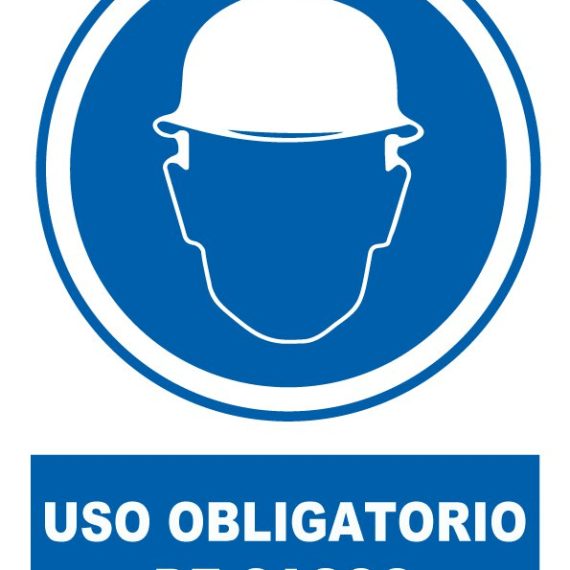 Pz. Señal JG Uso obligatorio de casco 30x40 cm