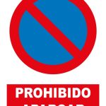 Pz. Señal JG prohibido aparcar 30×40 cm