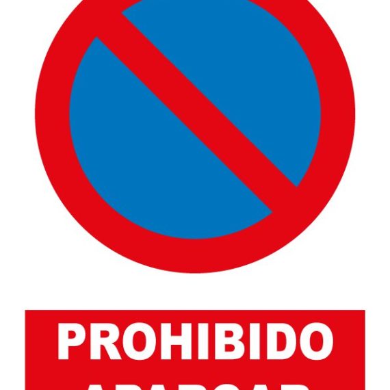 Pz. Señal JG prohibido aparcar 30x40 cm