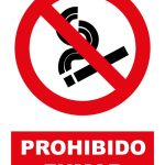 Pz. Señal JG prohibido fumar 30×40 cm