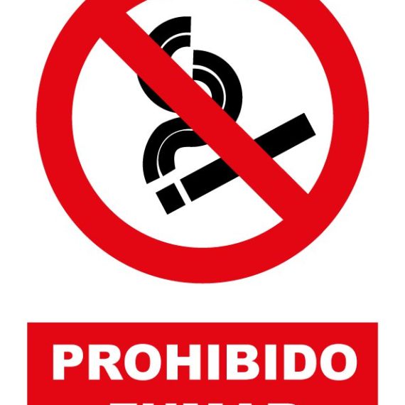 Pz. Señal JG prohibido fumar 30x40 cm