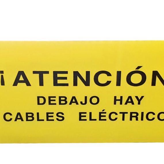 Pz. Cinta señalización JG atención cables eléctricos 15x200m