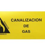 Ud. Cinta senyalització JG atenció canonada de gas 15x200m