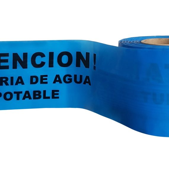 Pz. Cinta señalización JG atención tubería de agua 15x200m