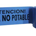 Pz. Cinta señalización JG atención agua no potable 15x200m